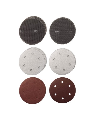 SET 15 DISCHI ABRASIVI A GRIGLIA per levigatrice per muro TC-DW 225