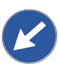SEGNALE DIREZIONE OBBLIGATORIA fig. 82