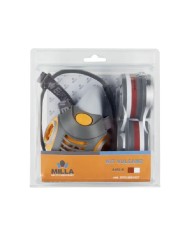 MASCHERA RESPIRATORIA BIFILTRO VULCANO IN KIT con coppia filtri A