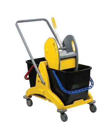 CARRELLO MULTIUSO DOPPIA VASCA 2 vasche da 25 lt ciascuna