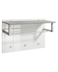 PENSILE INGRESSO APPENDIABITI LINEA GALAVERNA cm. 36 x 90 x h.60 - cemento bianco