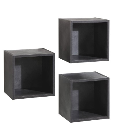 PENSILE A GIORNO CUBO LINEA VITTORIA cm. 28 x 35 x h.35 - cemento