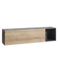 PENSILE COLONNA LINEA VITTORIA cm. 30 x 140 x h.35 - rovere antracite