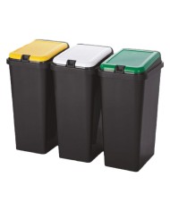 PATTUMIERA RACCOLTA DIFFERENZIATA SET BIDO 45 lt. cm 29 x 39 x 64,2
