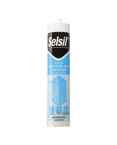 SILICONE ACETICO PER SANITARI SAS 100