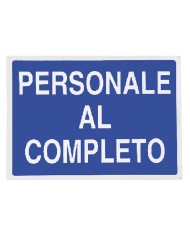 CARTELLO PERSONALE AL COMPLETO cm 70 x 50