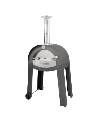 FORNO PORTATILE A LEGNA CLEMY 80 cm. 117 x 85 x h 191 (LxPxH esterno) - antracite