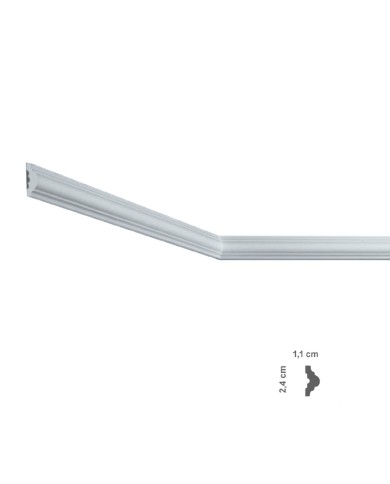 CORNICE DECORATIVA PER SOFFITTO mod. I803 - mm. 11 x 24 x 2 mt