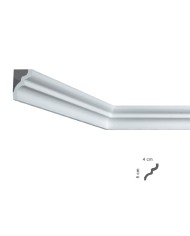 CORNICE DECORATIVA PER SOFFITTO mod. I856 - mm. 40 x 50 x 2 mt