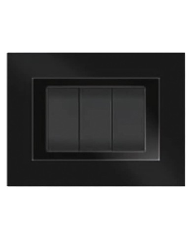 PLACCA COLORE NERO ELITE 3 posti - 5703 AB