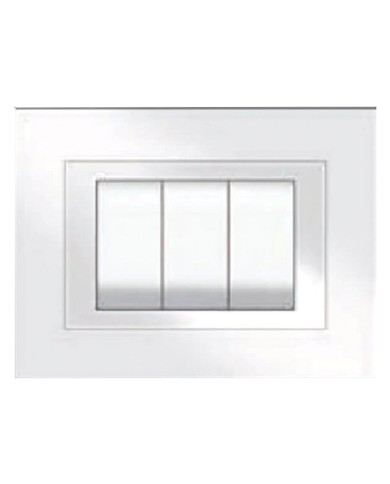 PLACCA COLORE BIANCO ELITE 3 posti - 5703 AW