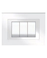 PLACCA COLORE BIANCO ELITE 3 posti - 5703 AW