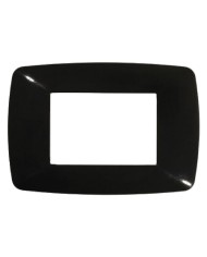 PLACCA COLORE NERO BRIO 3 posti - 3203 N