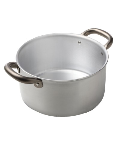 CASSERUOLA ALLUMINIO CON DUE MANICI PROFESSIONE CUOCO