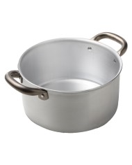 CASSERUOLA ALLUMINIO CON DUE MANICI PROFESSIONE CUOCO