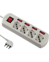 MULTIPRESA CON INTERRUTTORI INDIPENDENTI