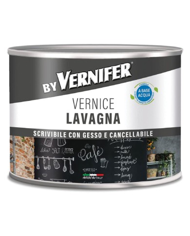 VERNICE ACRILICA BASE ACQUA LAVAGNA VERNIFER Ml. 500 - antracite (4809)