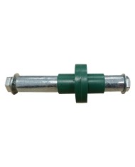 ASSE RUOTA PER CARRIOLA DISCO PVC lunghezza 125 mm