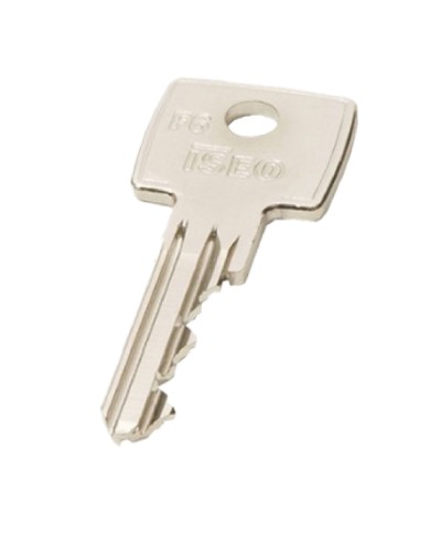 CHIAVE OTTONE NICHELATO 020609 lunghezza 26,6 mm - 6 spine