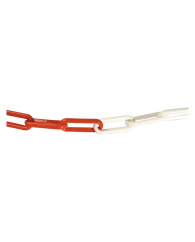 CATENA SEGNALETICA ACCIAIO BICOLORE bobina mt 30 bianco rosso