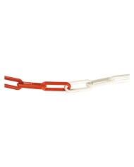 CATENA SEGNALETICA ACCIAIO BICOLORE bobina mt 30 bianco rosso
