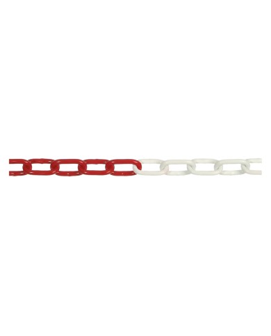CATENA SEGNALETICA ACCIAIO BICOLORE bobina mt 30 bianco rosso