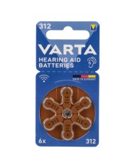 PILA PER APPARECCHI ACUSTICI 312 Pz 6 - 1,45 V