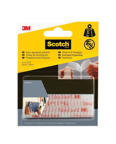 SISTEMA DI FISSAGGIO RICHIUDIBILE DUAL LOCK colore trasparente