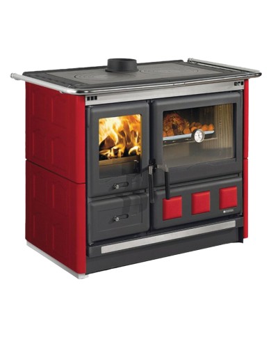 CUCINA A LEGNA ROSA XXL VST MAIOLICA 8,5 kW - colore bianco infinity