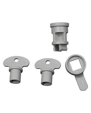 ACCESSORI PER SPORTELLO CONTATORE totale 4 pezzi