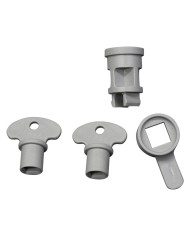ACCESSORI PER SPORTELLO CONTATORE totale 4 pezzi