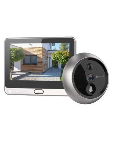 SPIONCINO DIGITALE PER PORTE DP2 2K EZVIZ risoluzione 2K 3MP - colore argento