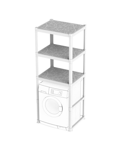 SCAFFALE PER LAVATRICE 3 PIANI cm 75 x 60 x h.184 (l x p x h)