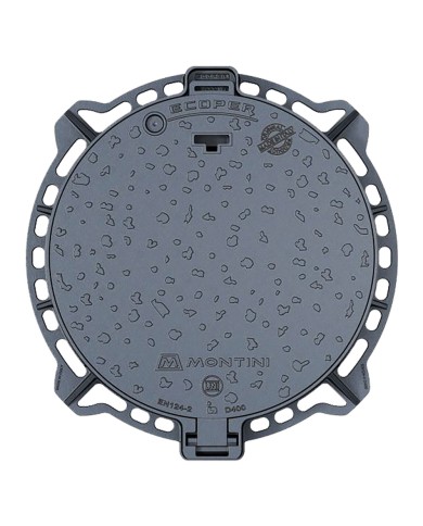 CHIUSINO IN GHISA CLASSE D400 ECOPER T - 85 - botola 65 cm Kg 51