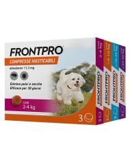 COMPRESSE ANTIPARASSITARIE MASTICABILI FRONTPRO cani da
