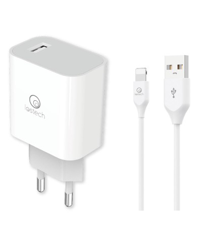 SET DI CARICA DA MURO A SINGOLA USB cavo USB attacco Tipo C (pot.max 18W)