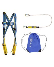 SISTEMA ANTICADUTA IN KIT APENINOS imbracatura dorsale + cordino + connettore