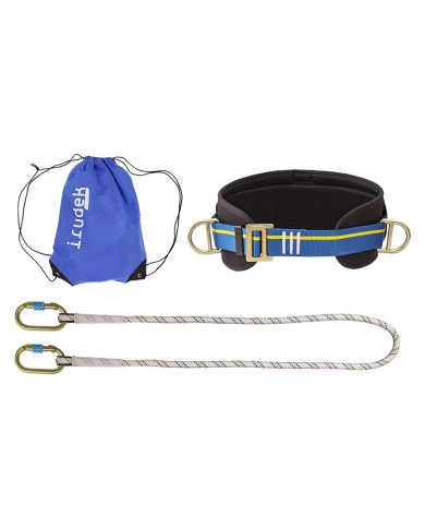 CINTURA POSIZIONAMENTO IN KIT PIRENEI LIGHT con cordino 1,5 mt + 2 moschettoni