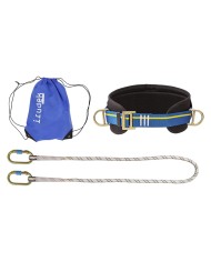 CINTURA POSIZIONAMENTO IN KIT PIRENEI LIGHT con cordino 1,5 mt + 2 moschettoni