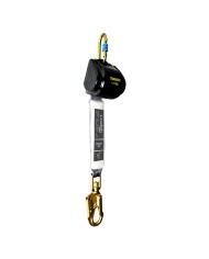 SISTEMA ANTICADUTA RETRATTILE TIGER fettuccia + assorbitore + moschettoni