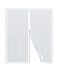 ZANZARIERA IN POLIESTERE CON MAGNETI ECCO MAGNET PROMO cm 100 x 220 - bianca
