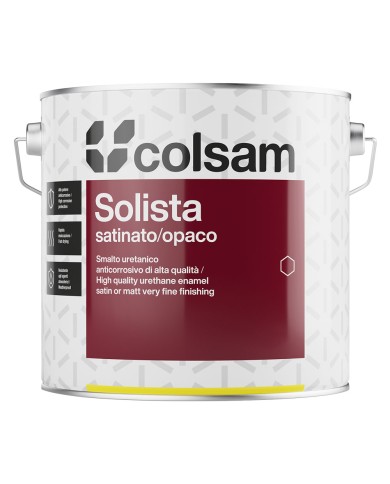 SMALTO SINTETICO SATINATO SOLISTA Lt. 0,750 Bianco