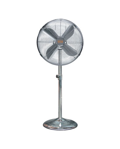 VENTILATORE DA PAVIMENTO CHROME 90 W - Ø 50 cm altezza massima 150 cm