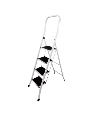 SGABELLO APRIBILE A CORRIMANO ALTO BASIK-TALL 4 gradini - aperto cm 87,5 x 49,5 x h.155,2