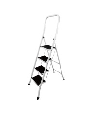 SGABELLO APRIBILE A CORRIMANO ALTO BASIK-TALL 4 gradini - aperto cm 87,5 x 49,5 x h.155,2