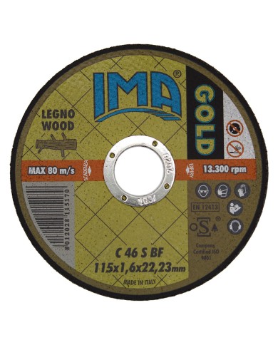 MOLA ABRASIVA PER LEGNO GOLD ø 115 x 1,6