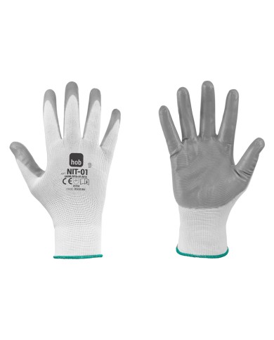 GUANTI NITRILE POLIESTERE NIT-01 HOB SPECIAL Tg