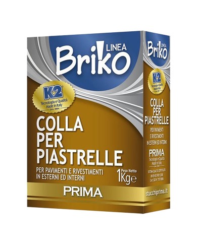 COLLANTE IN POLVERE PER PIASTRELLE BRIKO K2