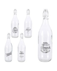 BOTTIGLIA IN VETRO DECORATA 1000 ml