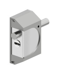 CHIUSURA DI SICUREZZA PER SERRANDE RIF06 alluminio silver